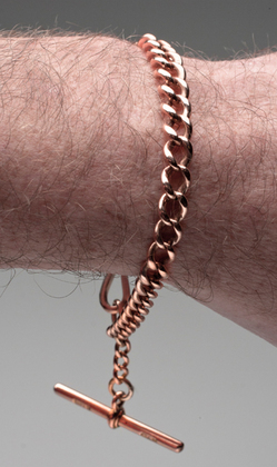 Antique 9 Carat Rose Gold Albert Chain Bracelet